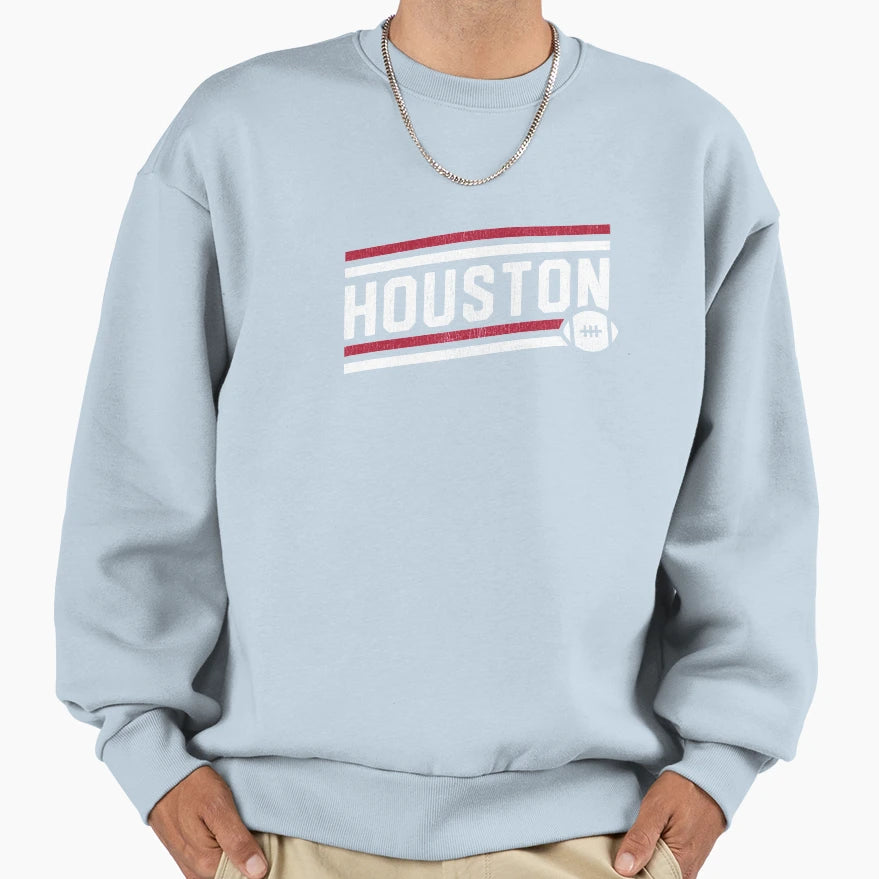 Houston Football Touchdown Sweatshirt - Fun Novelty Design Men Women - T-Shirt, Sweatshirt, Hoodie