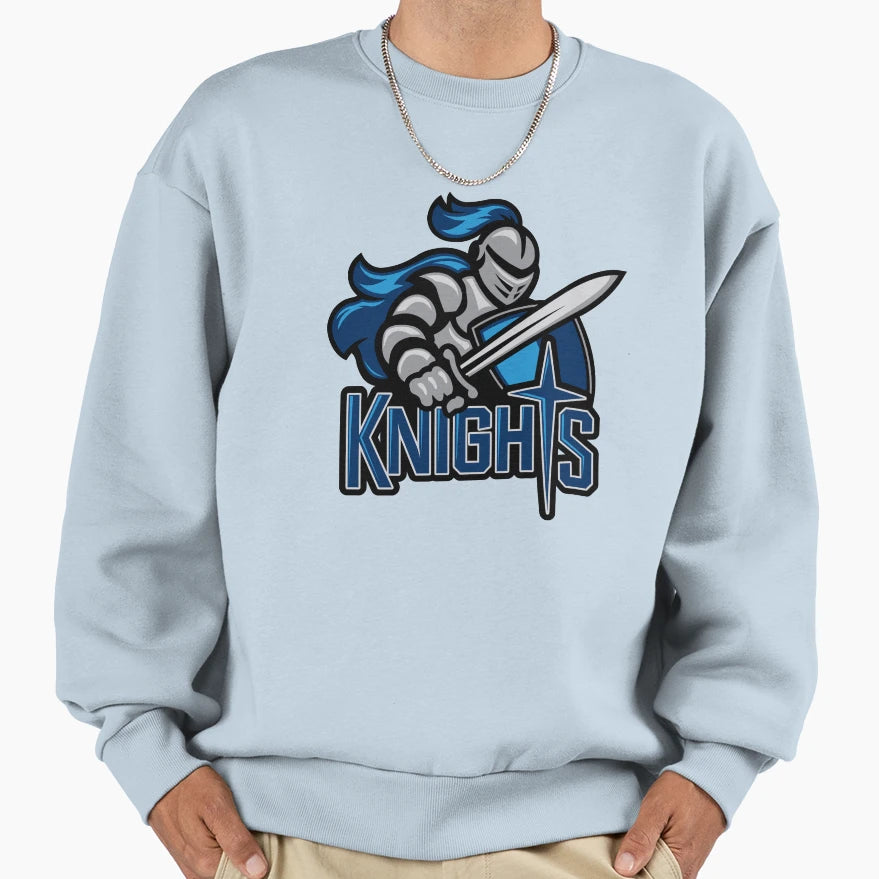 Knights Globe Tech Sweatshirt - Casual Everyday Wear Unisex - T-Shirt, Sweatshirt, Hoodie