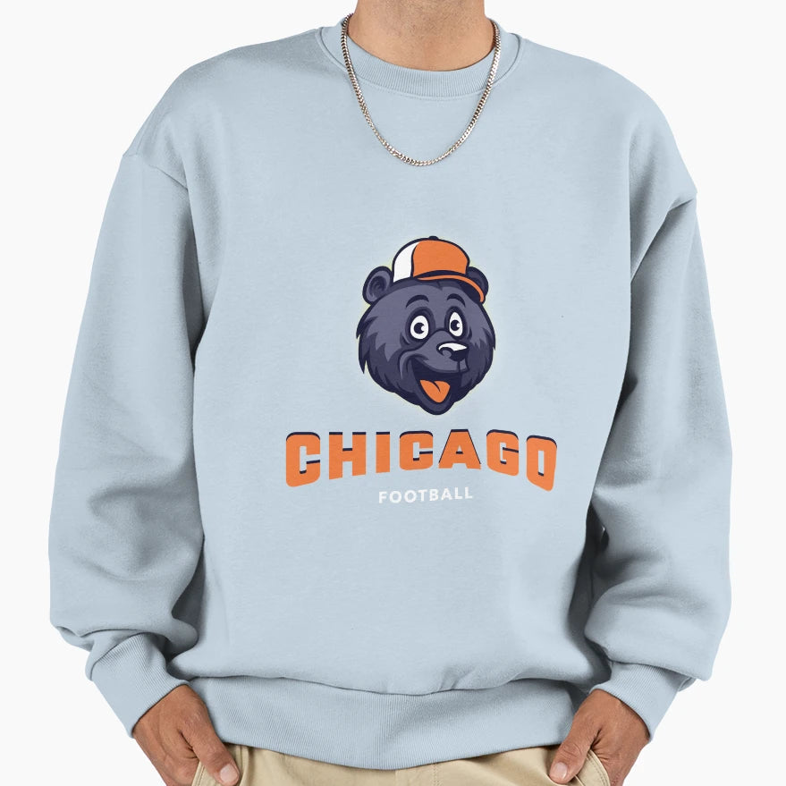 Chicago Bears Football Sweatshirt - Custom Art Print for Adults - T-Shirt, Sweatshirt, Hoodie