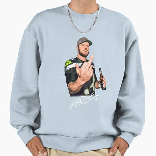 Sam Darnold Middle Finger Sweatshirt - Aesthetic Graphic for Adults - T-Shirt, Sweatshirt, Hoodie