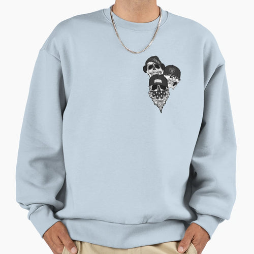 Gangster Skull Articles Sweatshirt - Fun Novelty Design Unisex - T-Shirt, Sweatshirt, Hoodie