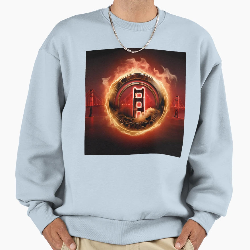 Champions Fire Golden Gate Bridge Sweatshirt - Casual Everyday Wear Unisex - T-Shirt, Sweatshirt, Hoodie