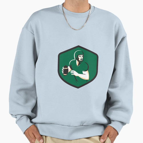 American Football Quarterback Qb Sweatshirt - Custom Art Print Unisex - T-Shirt, Sweatshirt, Hoodie