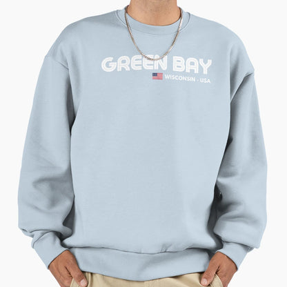 Green Bay Wisconsin Usa Sweatshirt - Trendy Graphic Unisex - T-Shirt, Sweatshirt, Hoodie