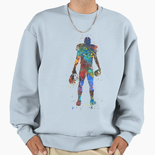 American Football Player Sweatshirt - Unique Graphic Men Women - T-Shirt, Sweatshirt, Hoodie