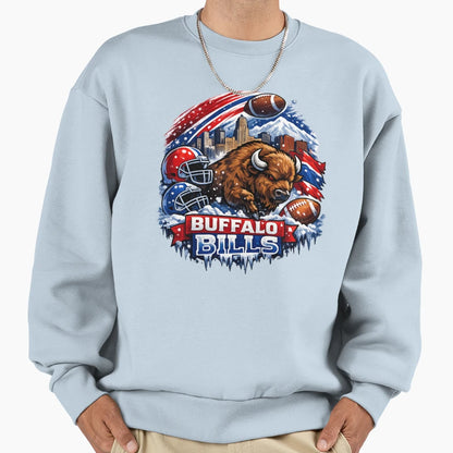 Buffalo Bills Football Bison Nfl Fan T-Shirt - Minimalist Print Men Women - T-Shirt, Sweatshirt, Hoodie