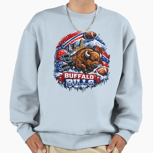 Buffalo Bills Football Bison Nfl Fan T-Shirt - Minimalist Print Men Women - T-Shirt, Sweatshirt, Hoodie