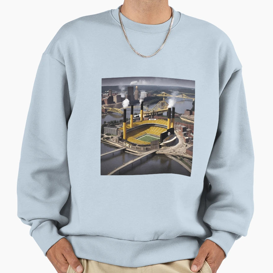 Pittsburgh Steelers Stadium Sweatshirt - Fun Novelty Design Men Women - T-Shirt, Sweatshirt, Hoodie