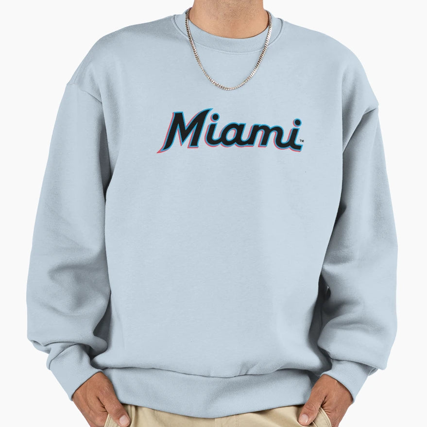 Best Seller Miami Marlin S Logo Sweatshirt - Graphic Print Men Women - T-Shirt, Sweatshirt, Hoodie
