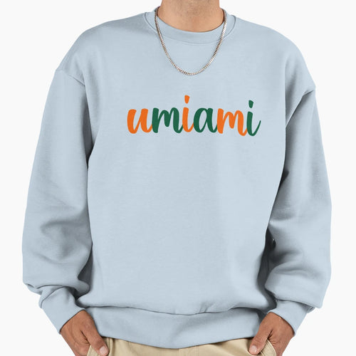 University Miami Sweatshirt - Graphic Print Men Women - T-Shirt, Sweatshirt, Hoodie