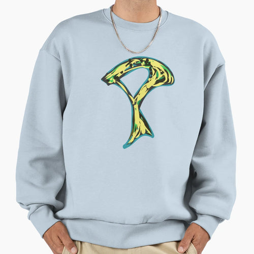 P Yellow Letter Sweatshirt - Trendy Graphic Men Women - T-Shirt, Sweatshirt, Hoodie