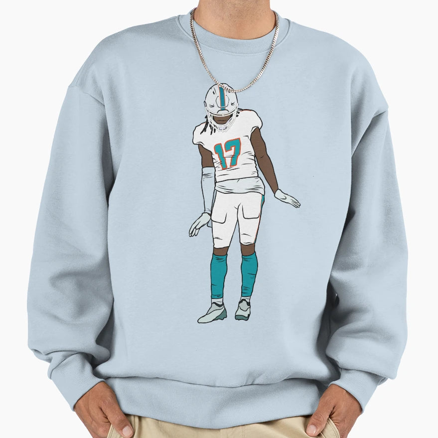 Jaylen Waddle Celebration Sweatshirt - Casual Everyday Wear Unisex - T-Shirt, Sweatshirt, Hoodie