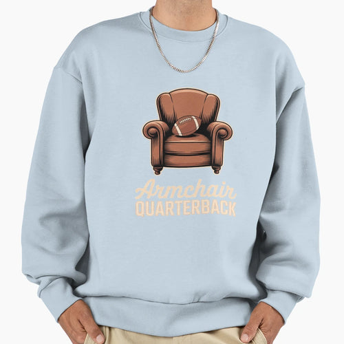 Funny Football Dad Armchair Sweatshirt - Fun Novelty Design for Adults - T-Shirt, Sweatshirt, Hoodie