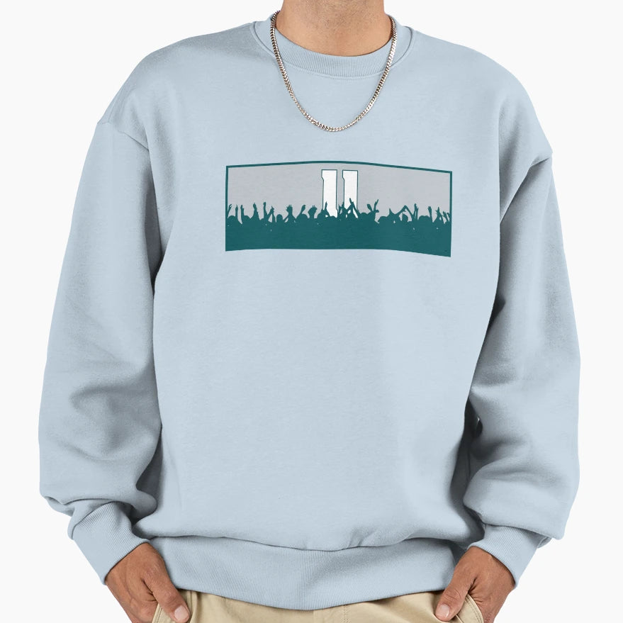 Cheering Philadelphia 11 Sweatshirt - Trendy Graphic for Adults - T-Shirt, Sweatshirt, Hoodie