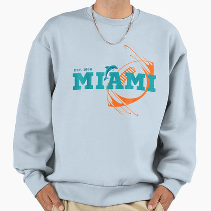 Miami Est 1966 Sports Team Athletic Sweatshirt - Unique Graphic for Adults - T-Shirt, Sweatshirt, Hoodie