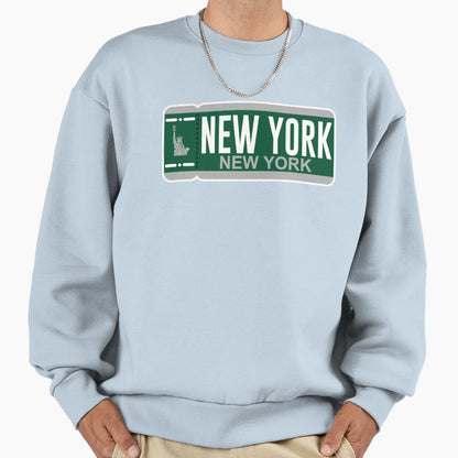 New York Ticket Sweatshirt - Fun Novelty Design for Adults - T-Shirt, Sweatshirt, Hoodie
