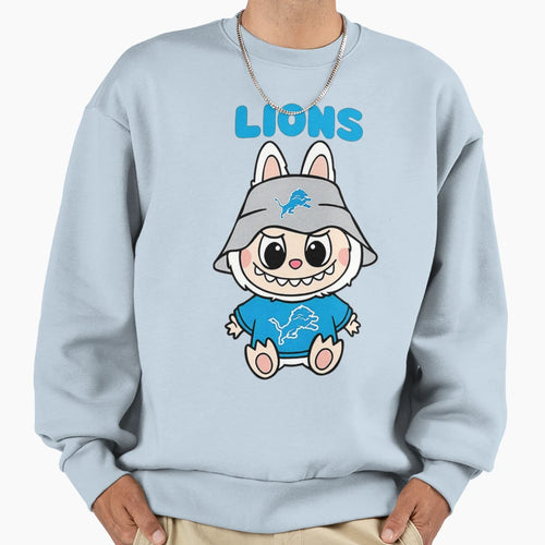 Labubu Football Lions Sweatshirt - Aesthetic Graphic for Adults - T-Shirt, Sweatshirt, Hoodie