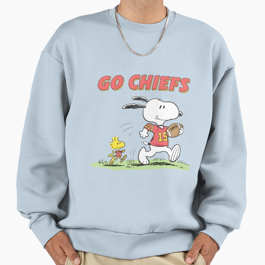 Chiefs Football Duo Sweatshirt - Aesthetic Graphic Men Women - T-Shirt, Sweatshirt, Hoodie