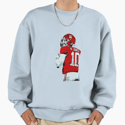 Mac Jones American Football Player Sweatshirt - Trendy Graphic Unisex - T-Shirt, Sweatshirt, Hoodie