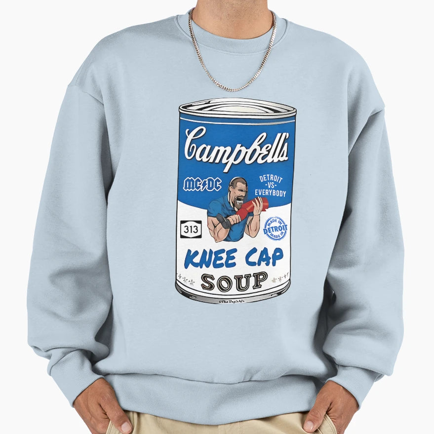 Detroit Lions Kneecap Soup Sweatshirt - Minimalist Print Unisex - T-Shirt, Sweatshirt, Hoodie