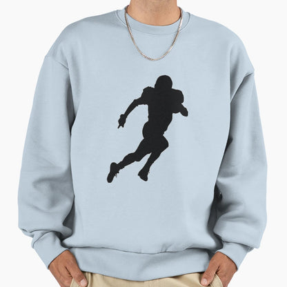 Football Player Sweatshirt - Graphic Print for Adults - T-Shirt, Sweatshirt, Hoodie
