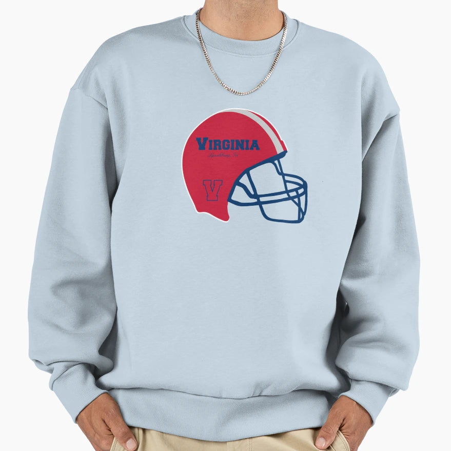 Lynchburg Virginia Va Football Helmet Sweatshirt - Trendy Graphic Men Women - T-Shirt, Sweatshirt, Hoodie