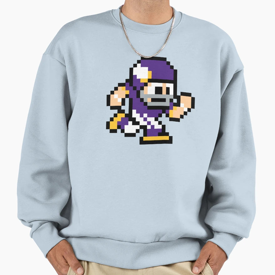Minnesota Vikings Tecmo Super Bowl Sweatshirt - Graphic Print for Adults - T-Shirt, Sweatshirt, Hoodie