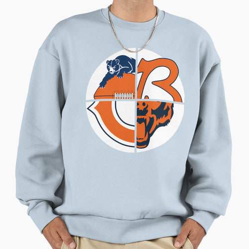 Chicago Football Quad 2 Sweatshirt - Minimalist Print for Adults - T-Shirt, Sweatshirt, Hoodie