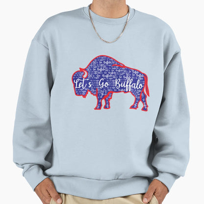 Lets Go Buffalo Football Lovers New Sweatshirt - Unique Graphic for Adults - T-Shirt, Sweatshirt, Hoodie