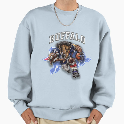 Buffalo Football Sweatshirt - Novelty Apparel for Adults - T-Shirt, Sweatshirt, Hoodie