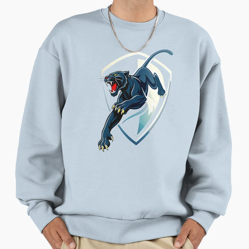 Dynamic Black Panther Shield Sweatshirt - Trendy Graphic Unisex - T-Shirt, Sweatshirt, Hoodie