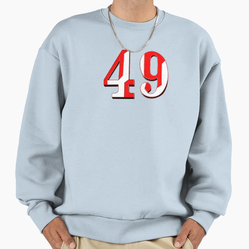 Number Fourty Nine Digit Order Sweatshirt - Custom Art Print for Adults - T-Shirt, Sweatshirt, Hoodie
