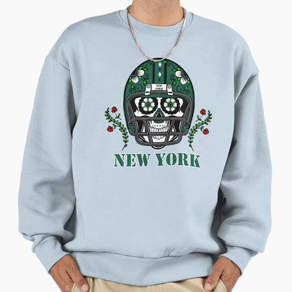 New York Ny Football Helmet Sugar Sweatshirt - Aesthetic Graphic Men Women - T-Shirt, Sweatshirt, Hoodie