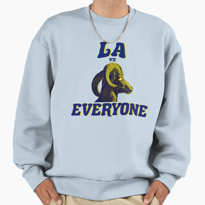 Los Angeles Vs Everyone Sweatshirt - Minimalist Print for Adults - T-Shirt, Sweatshirt, Hoodie
