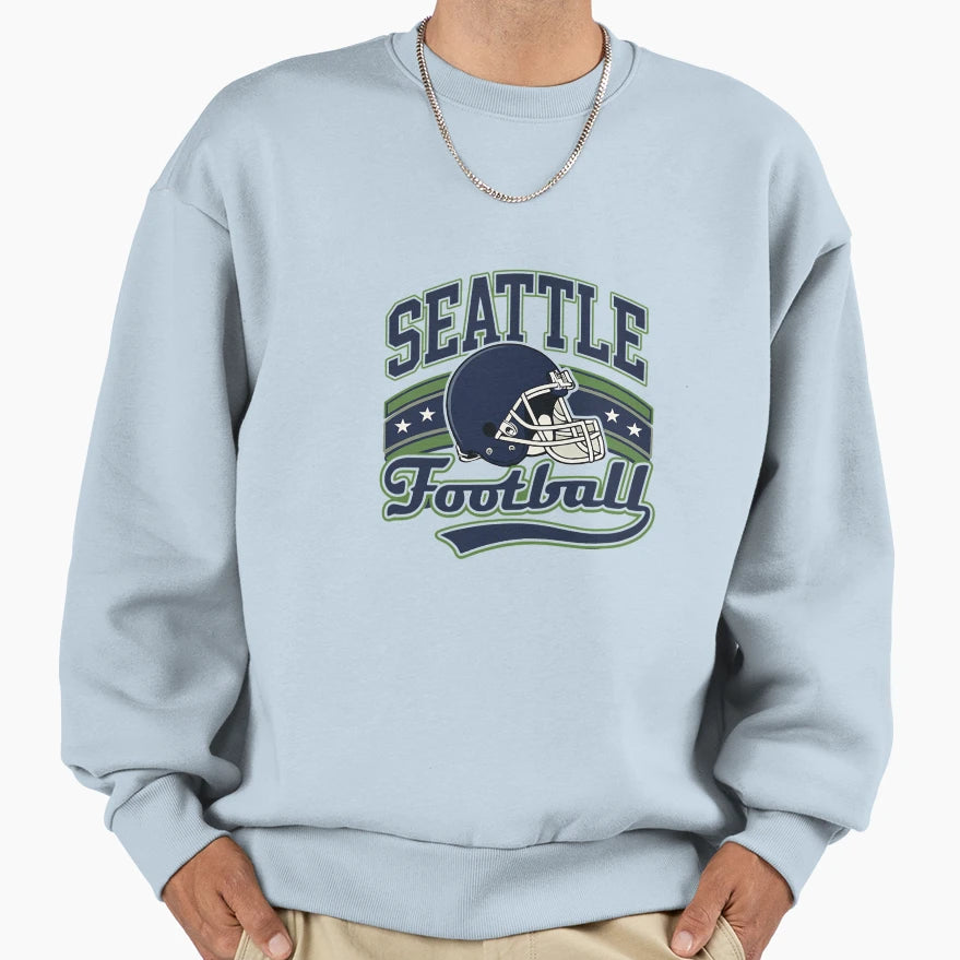 Seattle Football Sweatshirt - Custom Art Print Unisex - T-Shirt, Sweatshirt, Hoodie
