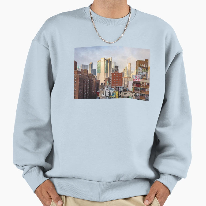 New York City Skyline Photography Sweatshirt - Unique Graphic Unisex - T-Shirt, Sweatshirt, Hoodie