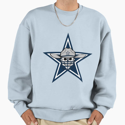 Cowboys Skull Sweatshirt - Fun Novelty Design for Adults - T-Shirt, Sweatshirt, Hoodie