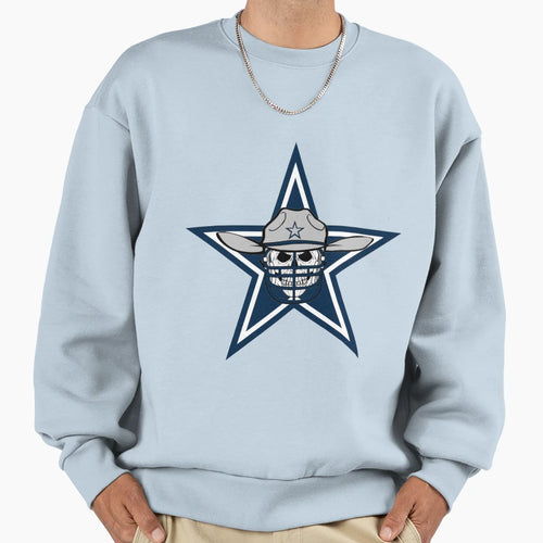 Cowboys Skull Sweatshirt - Fun Novelty Design for Adults - T-Shirt, Sweatshirt, Hoodie
