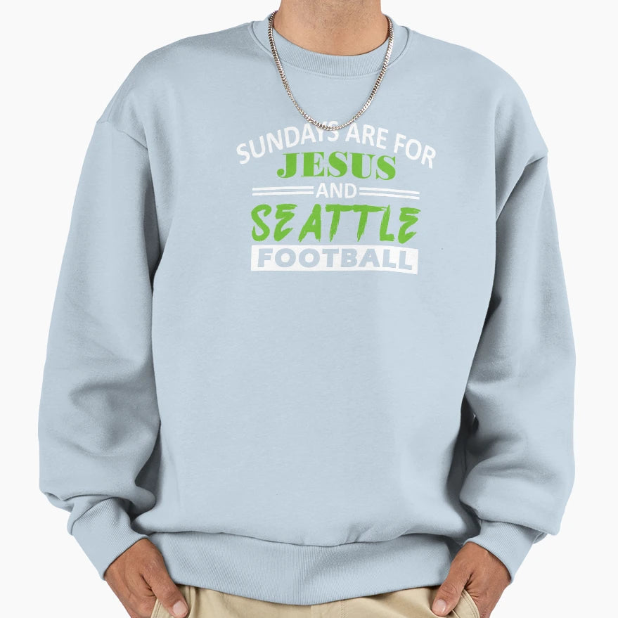 Seattle Pro Football Grunge Sweatshirt - Custom Art Print Men Women - T-Shirt, Sweatshirt, Hoodie