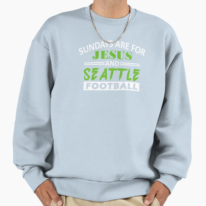 Seattle Pro Football Grunge Sweatshirt - Custom Art Print Men Women - T-Shirt, Sweatshirt, Hoodie