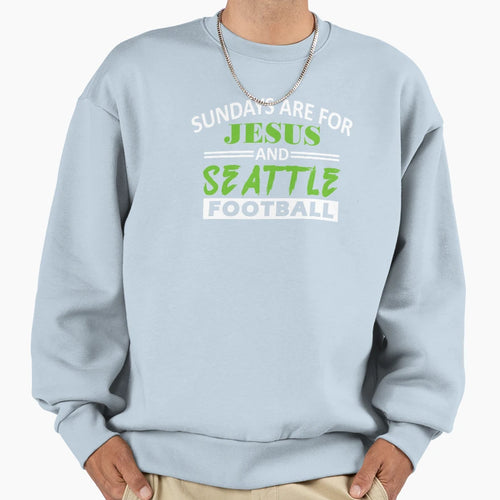 Seattle Pro Football Grunge Sweatshirt - Custom Art Print Men Women - T-Shirt, Sweatshirt, Hoodie