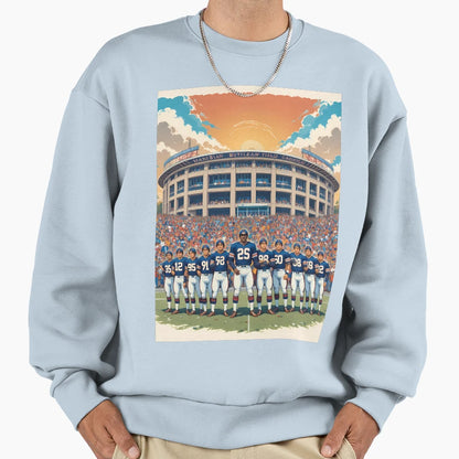 Team Buffalo Bills Displaying Sweatshirt - Casual Everyday Wear Unisex - T-Shirt, Sweatshirt, Hoodie