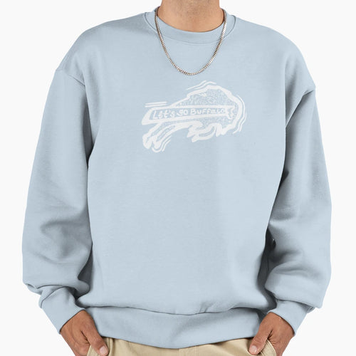 White Buffalo Bills Doodle Sweatshirt - Novelty Apparel Men Women - T-Shirt, Sweatshirt, Hoodie
