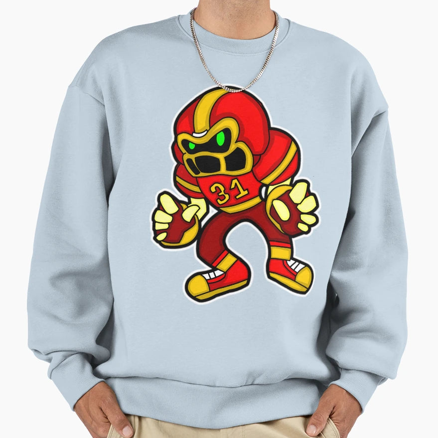 American Football Player Sweatshirt - Graphic Print for Adults - T-Shirt, Sweatshirt, Hoodie