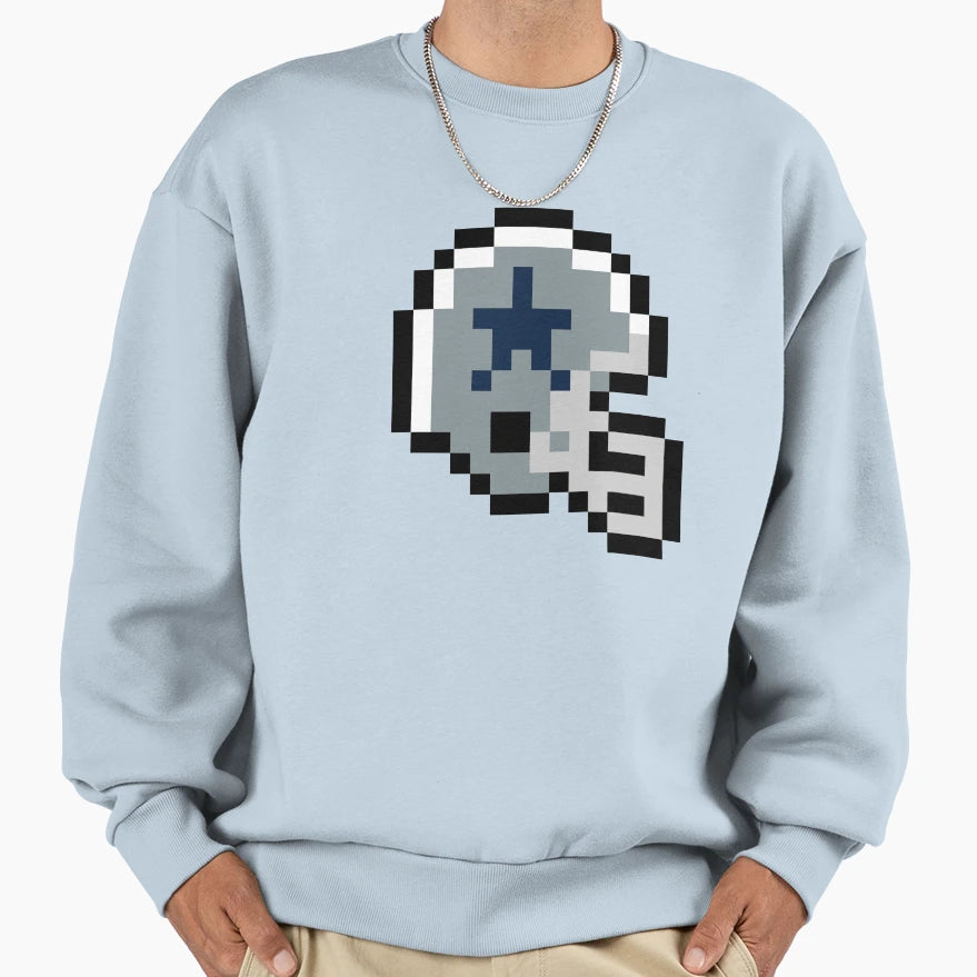 Dallas Cowboys 8 Bit Football Sweatshirt - Custom Art Print for Adults - T-Shirt, Sweatshirt, Hoodie