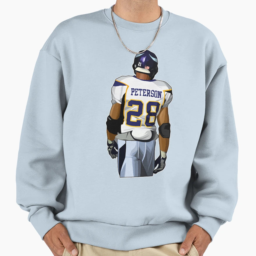 Adrian Peterson 28 Sweatshirt - Aesthetic Graphic for Adults - T-Shirt, Sweatshirt, Hoodie