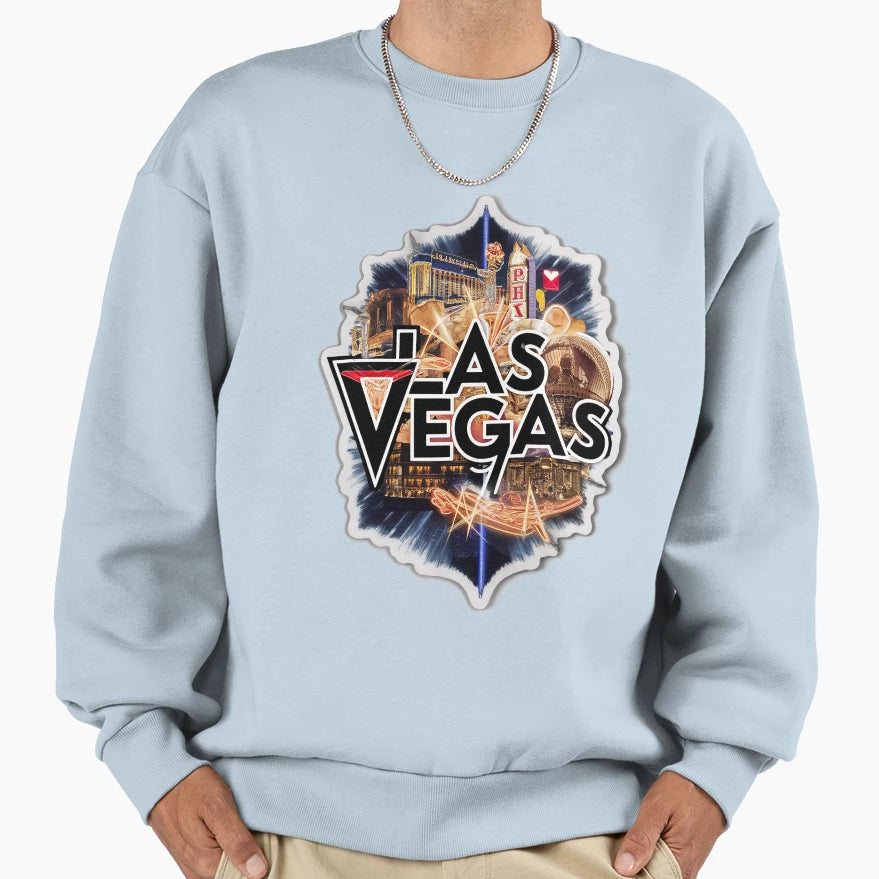 Las Vegas Summer Time Vacation Holiday Sweatshirt - Novelty Apparel Unisex - T-Shirt, Sweatshirt, Hoodie