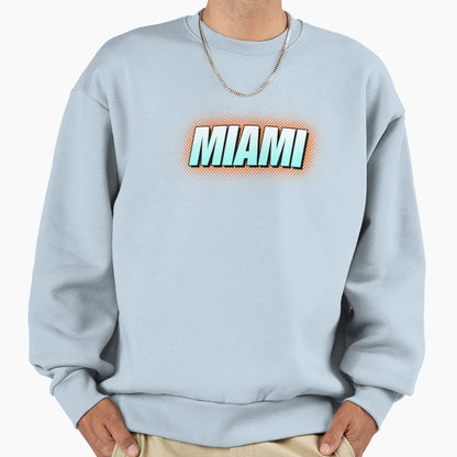 Miami Sweatshirt - Minimalist Print for Adults - T-Shirt, Sweatshirt, Hoodie