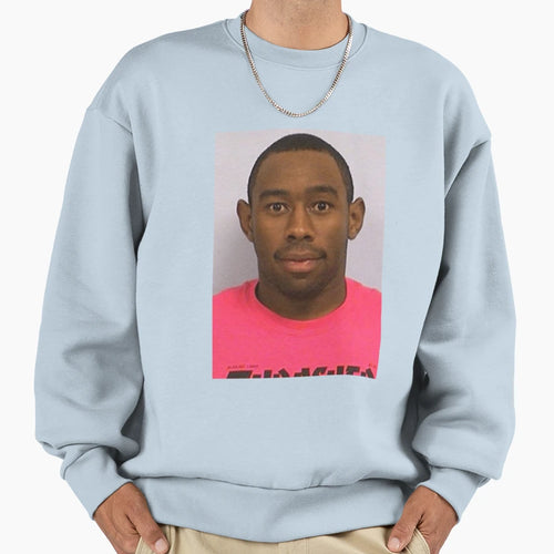Tyler Mugshot Sweatshirt - Custom Art Print Unisex - T-Shirt, Sweatshirt, Hoodie