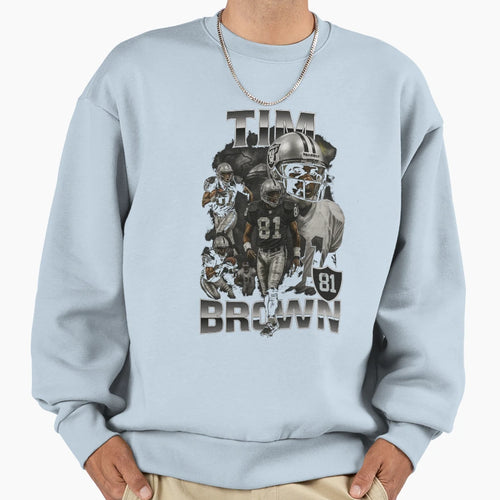 Tim Brown Raiders Legacy Collage Sweatshirt - Minimalist Print Men Women - T-Shirt, Sweatshirt, Hoodie